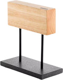 Laguiole Style de Vie Magnetic Knife block Oak - with natural stone base