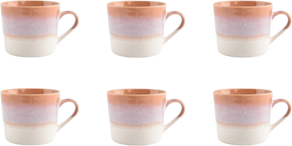 Ona Mugs Vera Pink - 350 ml - 6 pieces