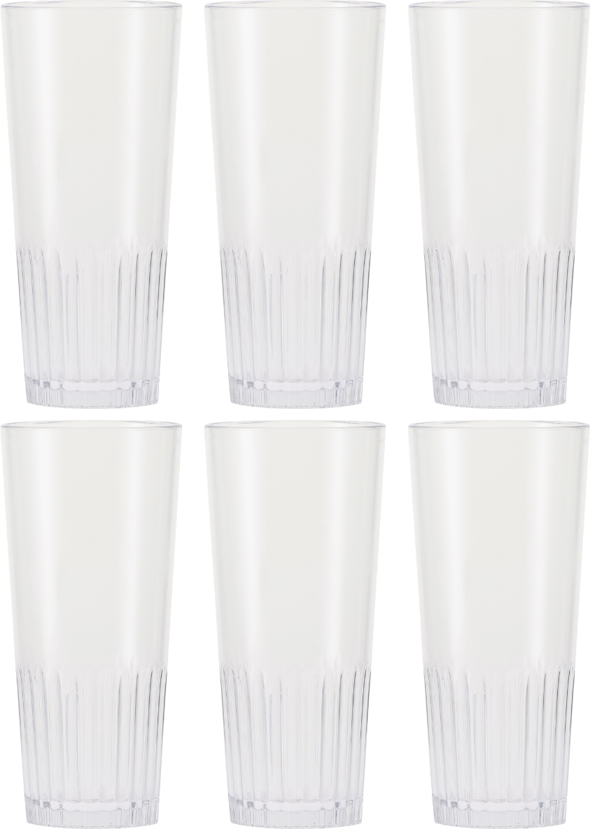 HappyGlass Beer glasses - Unbreakable Super Glass - Matt the Man - 300 ml - 6 pieces