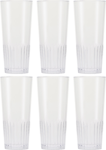 HappyGlass Beer glasses - Unbreakable Super Glass - Matt the Man - 300 ml - 6 pieces