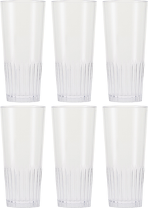 HappyGlass Beer glasses - Unbreakable Super Glass - Matt the Man - 300 ml - 6 pieces