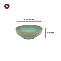 Cookinglife Dinnerware Set Aqua Maris 18-piece / 6 people - 6 dinner plates, 6 side plates, and 6 bowls