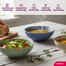 Cookinglife Soup Bowls / Bowls Aqua Maris ø 16.5 cm - 6 pieces