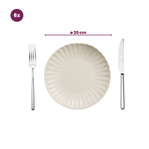 Cookinglife Deep Plates Cardida Off White ø 20 cm - 6 pieces