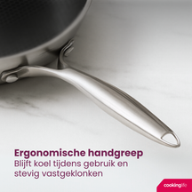 Cookinglife Frying Pan Set HexaCook - ø 24 & 28 cm - NON STICK - ceramic non-stick coating - suitable for all heat sources