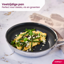Cookinglife Frying Pan HexaCook ø 20 cm - NON STICK - ceramic non-stick coating - PFAS-free - suitable for all heat sources