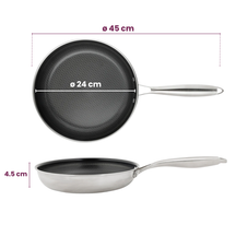 Cookinglife Frying Pan HexaCook ø 24 cm - NON STICK - ceramic non-stick coating - PFAS-free - suitable for all heat sources