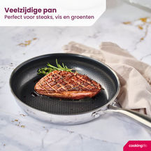 Cookinglife Frying Pan HexaCook ø 28 cm - NON STICK - ceramic non-stick coating - PFAS-free - suitable for all heat sources