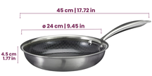 Cookinglife Frying pan HexaCook Ø 24 cm – suitable for all heat sources – ceramic non-stick coating 