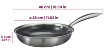 Cookinglife Frying pan set HexaCook Ø 24 and 28 cm – suitable for all heat sources – ceramic non-stick coating 