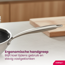 Cookinglife Frying pan HexaCook Ø 20 cm – suitable for all heat sources – ceramic non-stick coating 