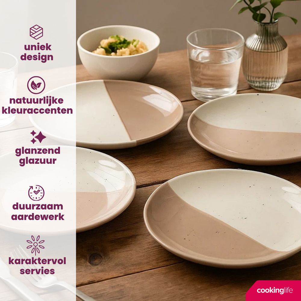 Cookinglife Dinner Plates Leem ø 27 cm - 6 pieces