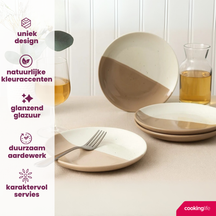 Cookinglife Side Plates / Dessert Plates Leem ø 18.5 cm - 6 Pieces