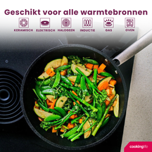 Cookinglife Frying Pan Set ProForge - ø 24 & 28 cm - ceramic non-stick coating - suitable for all heat sources