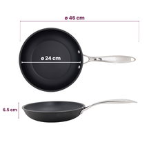 Cookinglife Frying Pan Set Revolt - ø 24 & 28 cm - ceramic non-stick coating - suitable for all heat sources