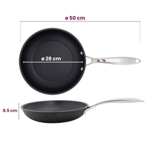 Cookinglife Frying Pan Set Revolt - ø 24 & 28 cm - ceramic non-stick coating - suitable for all heat sources