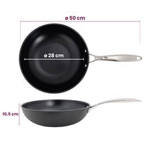 Cookinglife Wok - Revolt ø 28 cm - ceramic non-stick coating - PFAS-free - suitable for all heat sources