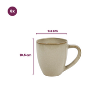 Cookinglife Mugs Sabi Beige 450 ml - 6 pieces