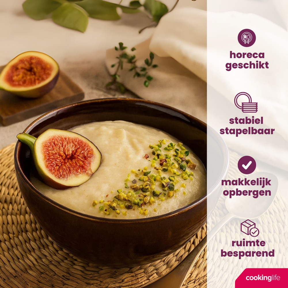 Cookinglife Soup Bowls / Bowls Sabi Brown ø 15 cm - 6 pieces