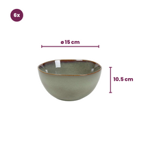 Cookinglife Soup Bowls / Bowls Sabi Green ø 15 cm - 6 pieces