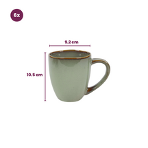 Cookinglife Mugs Sabi Green 450 ml - 6 pieces