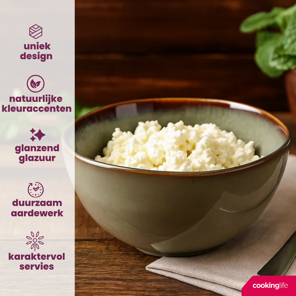 Cookinglife Soup Bowls / Bowls Sabi Green ø 15 cm - 6 pieces