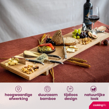 Cookinglife Serving Board XXL - Bamboo - 100 x 26 cm