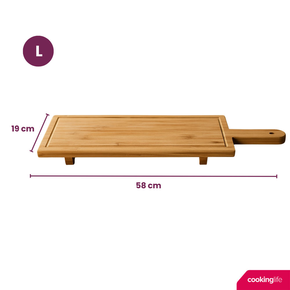 Cookinglife Serving Board - Bamboo - 58 x 19 cm