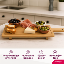 Cookinglife Serving Board - Bamboo - 58 x 19 cm