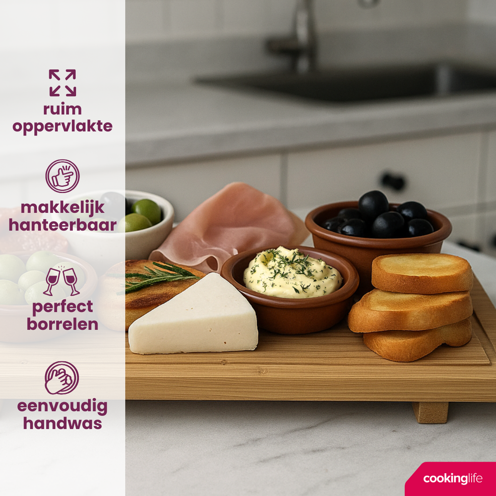 Cookinglife Serving Board - Bamboo - 58 x 19 cm