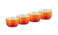 Le Creuset Ramekins - Orange red - ø 8 cm / 100 ml - 4 pieces