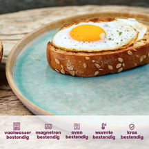 Cosy & Trendy Breakfast Plates / Dessert Plates - Laguna Azzurro ø 22 cm - 4 pieces