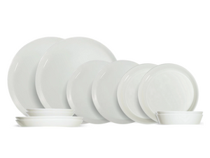 Cosy & Trendy Dinnerware Set Oslo - 12-piece / 4 people - 4 dinner plates, 4 side plates, and 4 pasta bowls