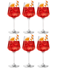 Campari Spritz Glasses 450 ml - Official Glass - 6 pieces