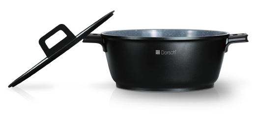 Dorsch Casserol Proglider Marble - ø 20 cm / 2.1 liters - Ceramic non-stick coating