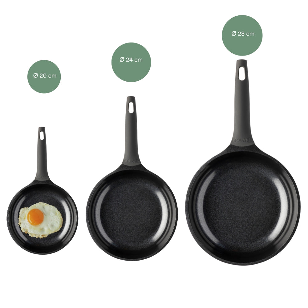Sola Frying Pan Ceramic Deluxe - Suitable for induction - Ceramic non-stick coating - ø 20 cm