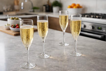 Cookinglife Plastic Champagne Glasses - CampVibe - Outdoor - Unbreakable - 165 ml - 4 Pieces