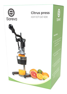 Sareva Citrus juicer - Cast iron - Lever model - Black