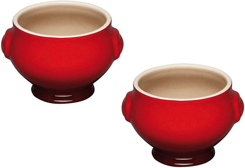 Le Creuset Soup bowls Heritage - cherry red - ø 12 cm / 600 ml - 2 pieces