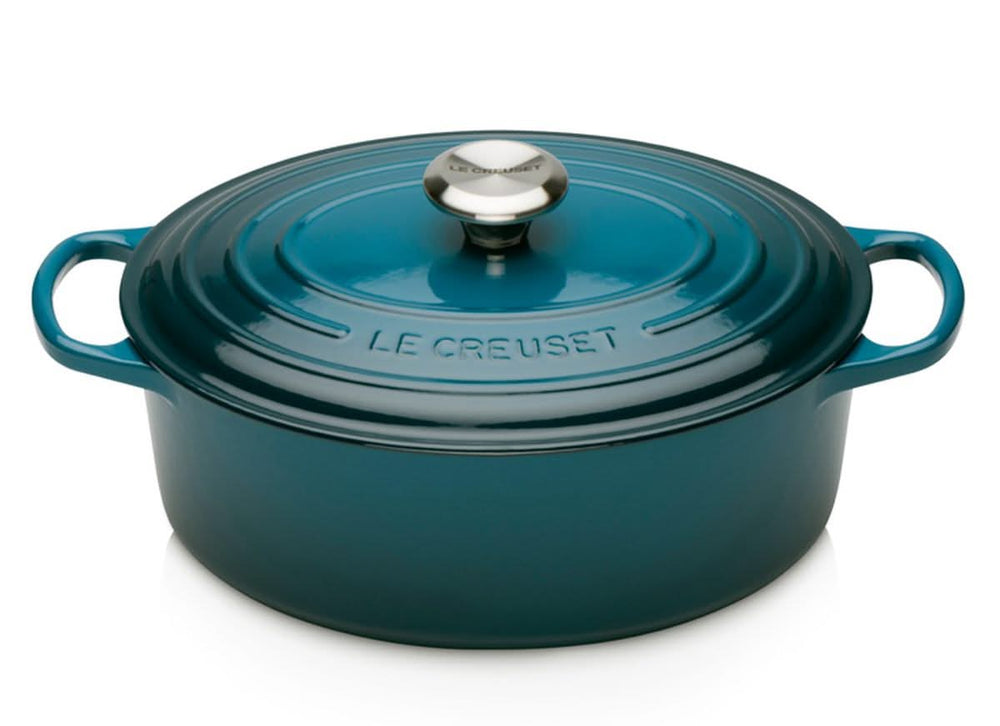 Le Creuset Casserole Signature - Oval - Deap Teal - ø 29 cm / 4.7 liters