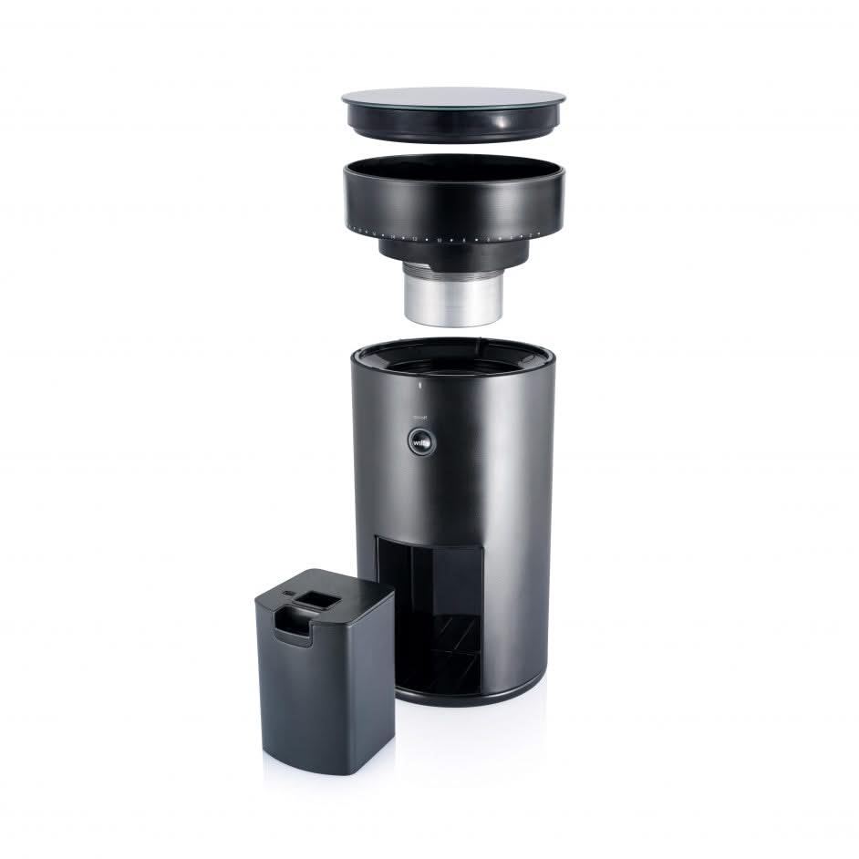 Wilfa Coffee grinder / Bean grinder - with scale - Uniform Black