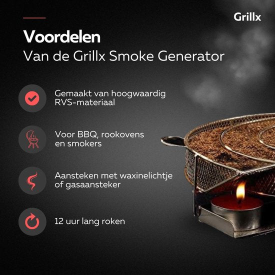 GrillX BBQ Cold Smoke Set - Cold Smoking