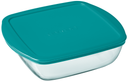 Pyrex Oven dish with lid - Cook & Store - 25 x 22 x 7 cm / 2.2 liters