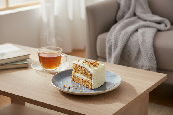 Cookinglife Side Plates / Dessert Plates Serene Blue Ø 20 cm - Pottery - 4 pieces