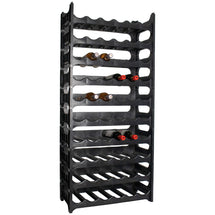 Wine Rack Stackable Black - Plastic - 60 bottles - 10 pieces