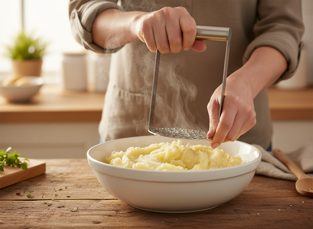 Cookinglife Potato Masher Stainless Steel Handle