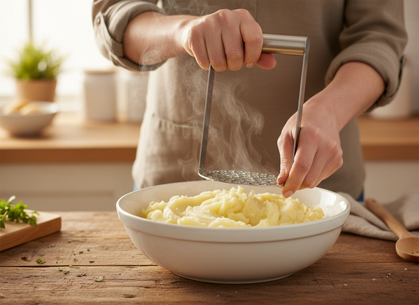 Cookinglife Potato Masher Stainless Steel Handle