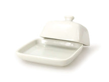 Cookinglife Butter Dish White Porcelain 10 x 7.5 cm