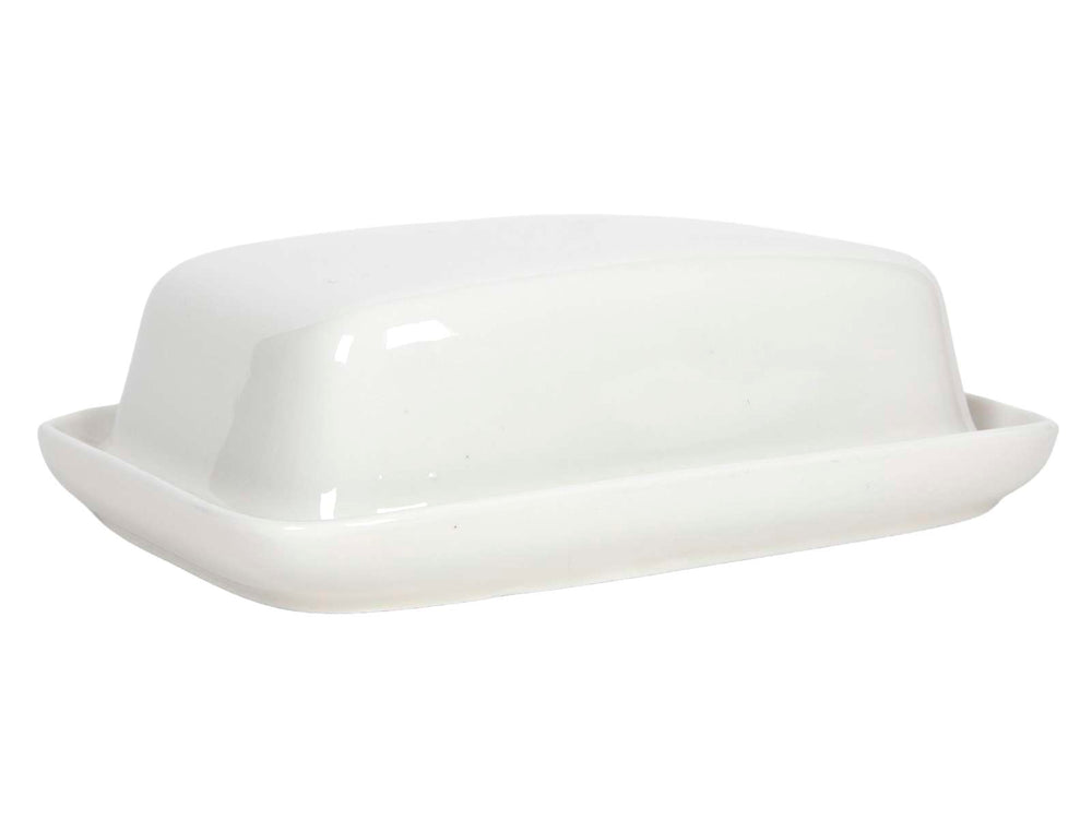 Cookinglife Butter Dish White Porcelain 17.5 x 13 cm