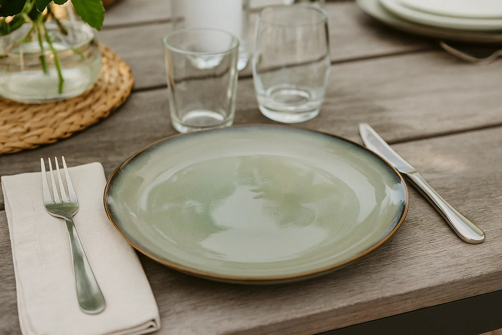 Cookinglife Dinner Plates Sabi Green ø 26 cm - 6 pieces